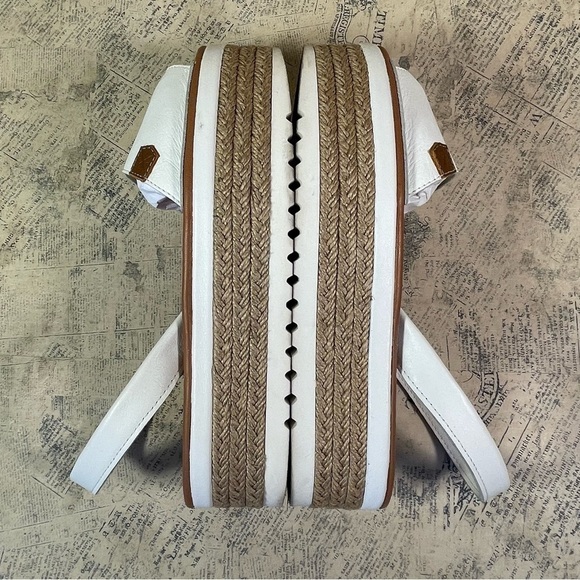 POPA WHITE  SAONA PLATFORM MENORCAN SANDALS - Picture 8 of 13